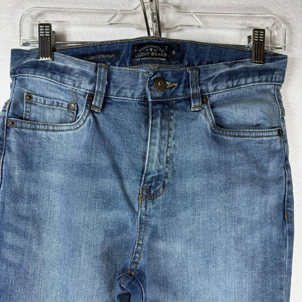 Lucky Brand Classic Straight Jeans Adjustable Waistband Boys Size 16 - Picture 4 of 12
